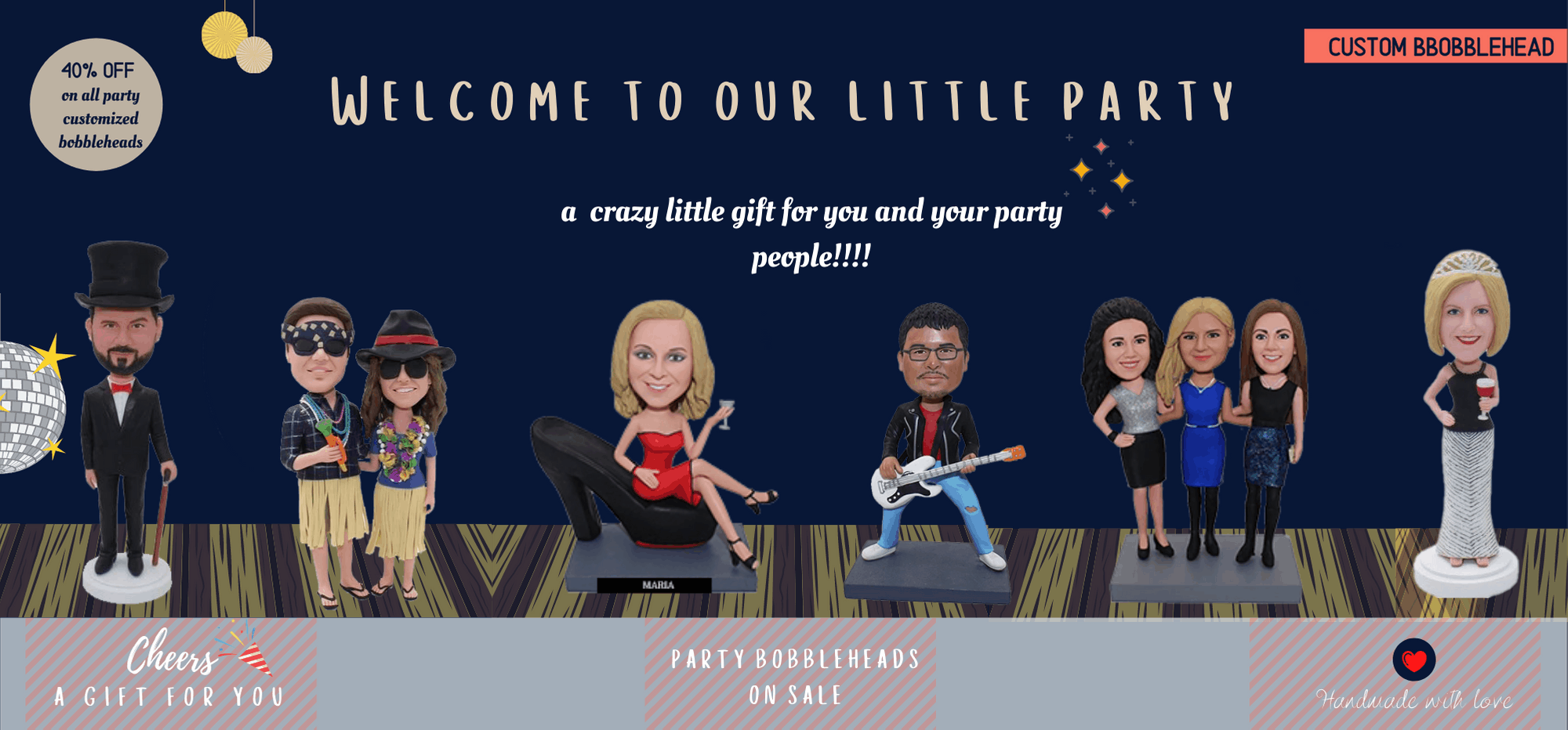 party bobbleheads